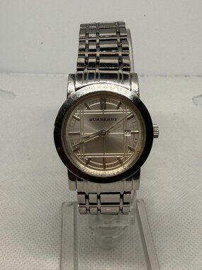 Burberry Heritage BU1351 Women's 28mm Swiss Quartz Check Dial Sapphire Watch